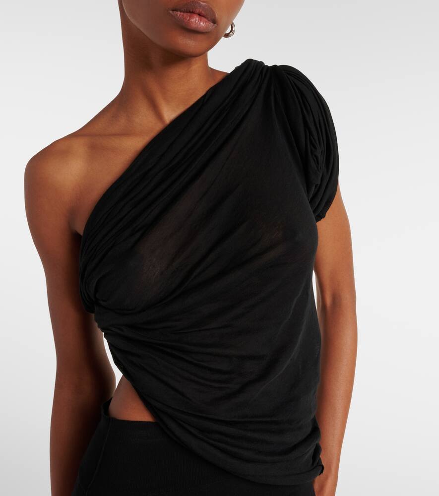 Rick Owens Twist Cotton Top In Black