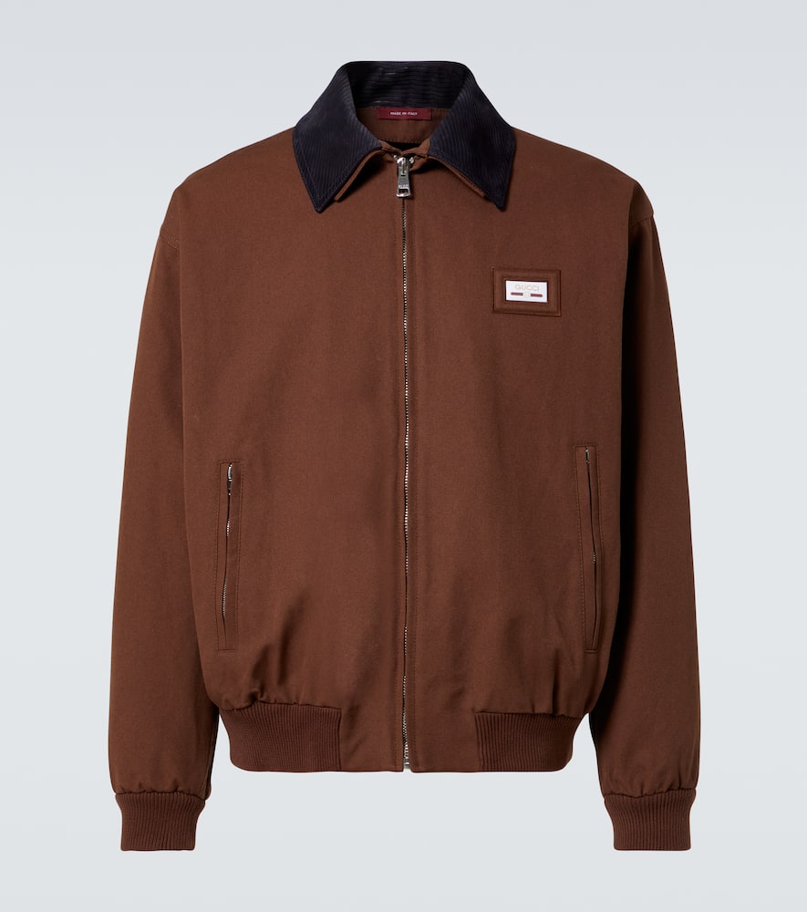 Cotton canvas blouson