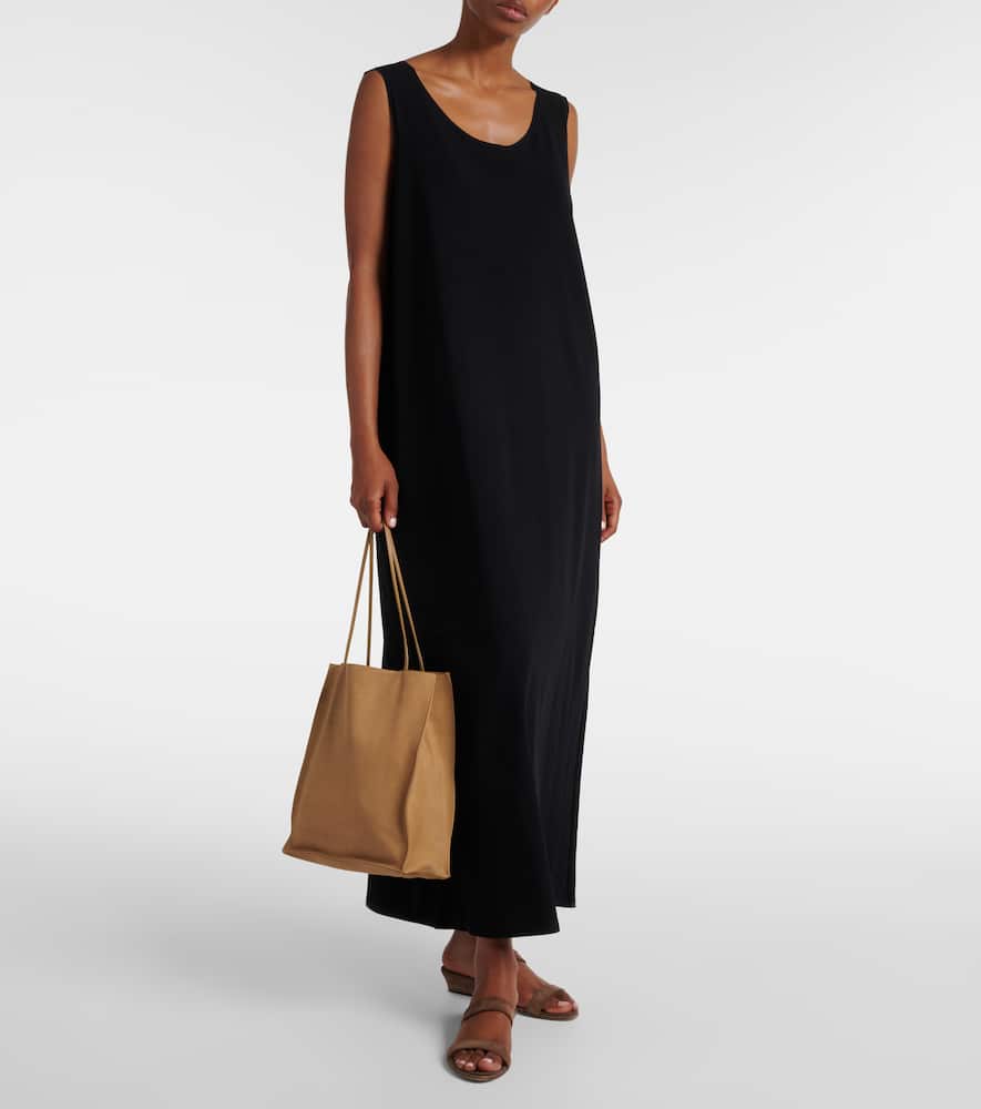 The Row Awar Suede Sandals In Brown