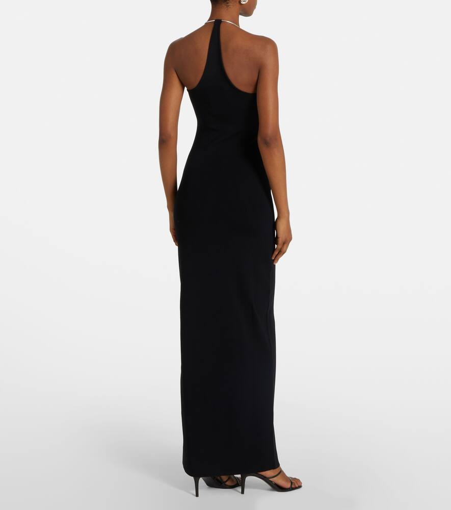 Christopher Esber Float One Shoulder Maxi Dress In Black