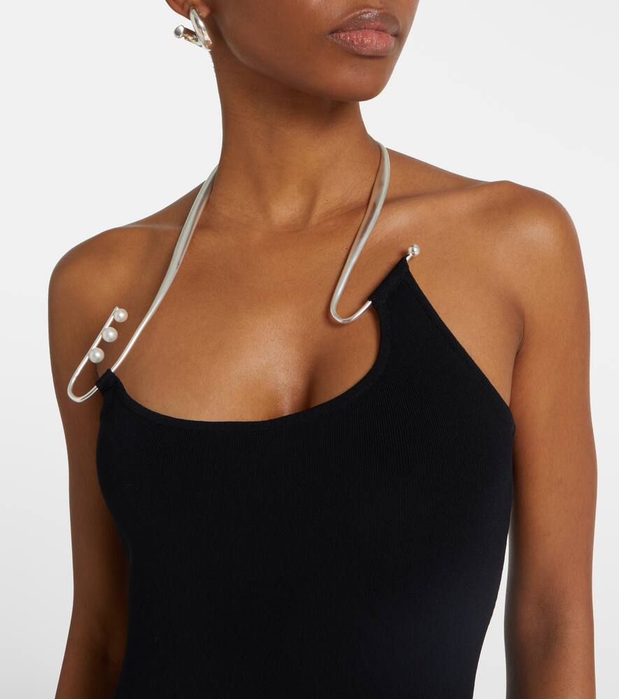 Christopher Esber Float One Shoulder Maxi Dress In Black