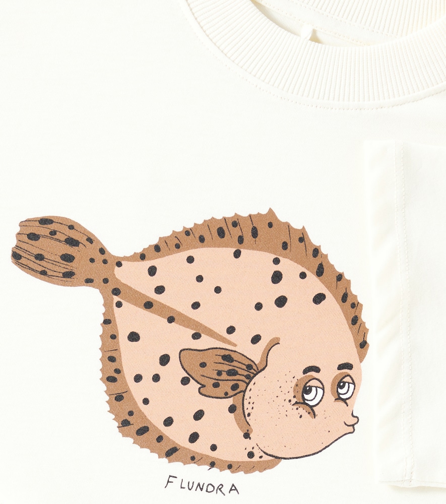  Mini Rodini Mini Rodini Bedrucktes T-shirt Flundra Aus Baumwolle 