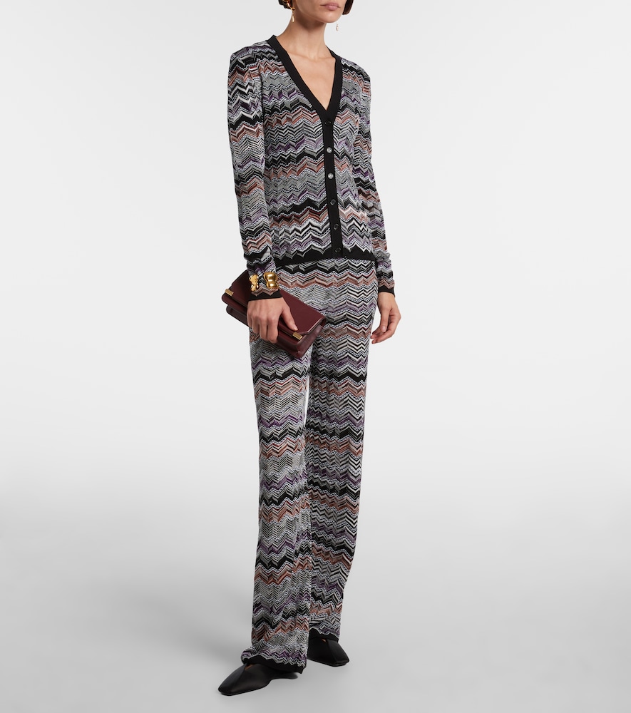 Missoni Zigzag knitted wide-leg pants