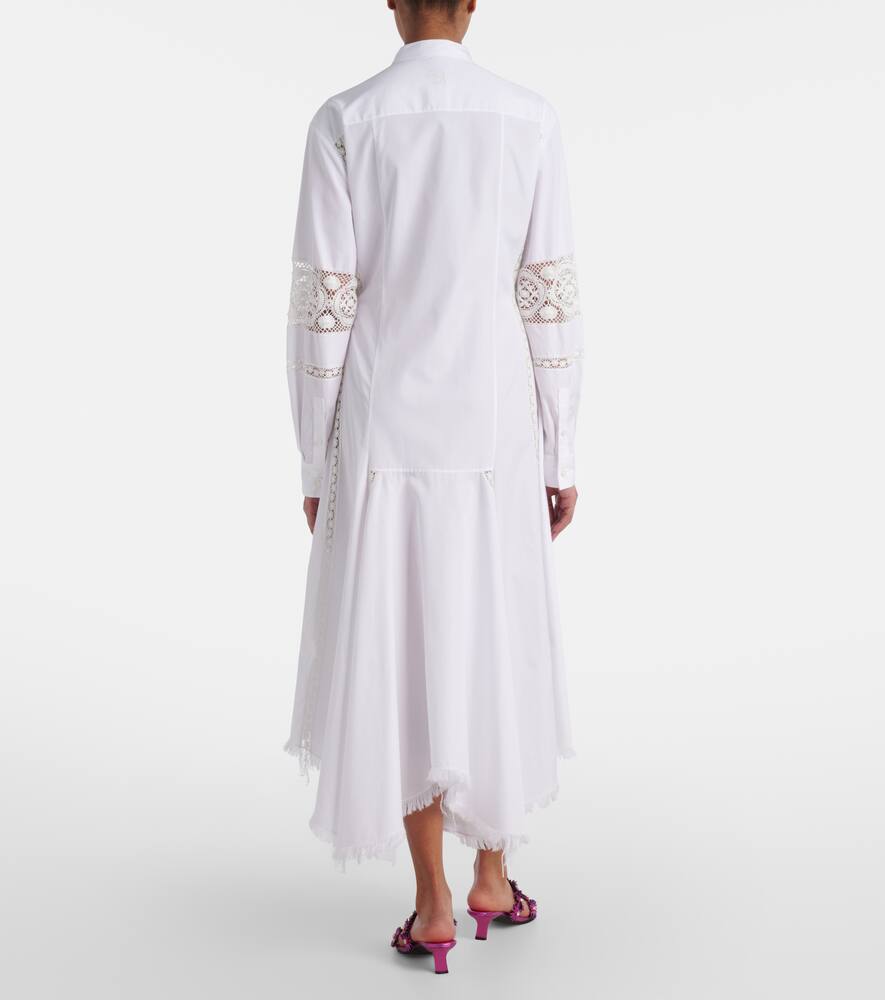 Loewe Paula's Ibiza Cotton Poplin Shirt Dress In White