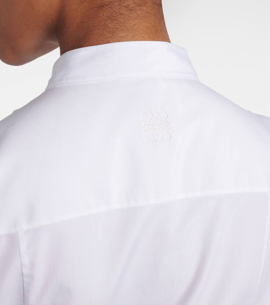 Loewe Paula's Ibiza Cotton Poplin Shirt Dress In White