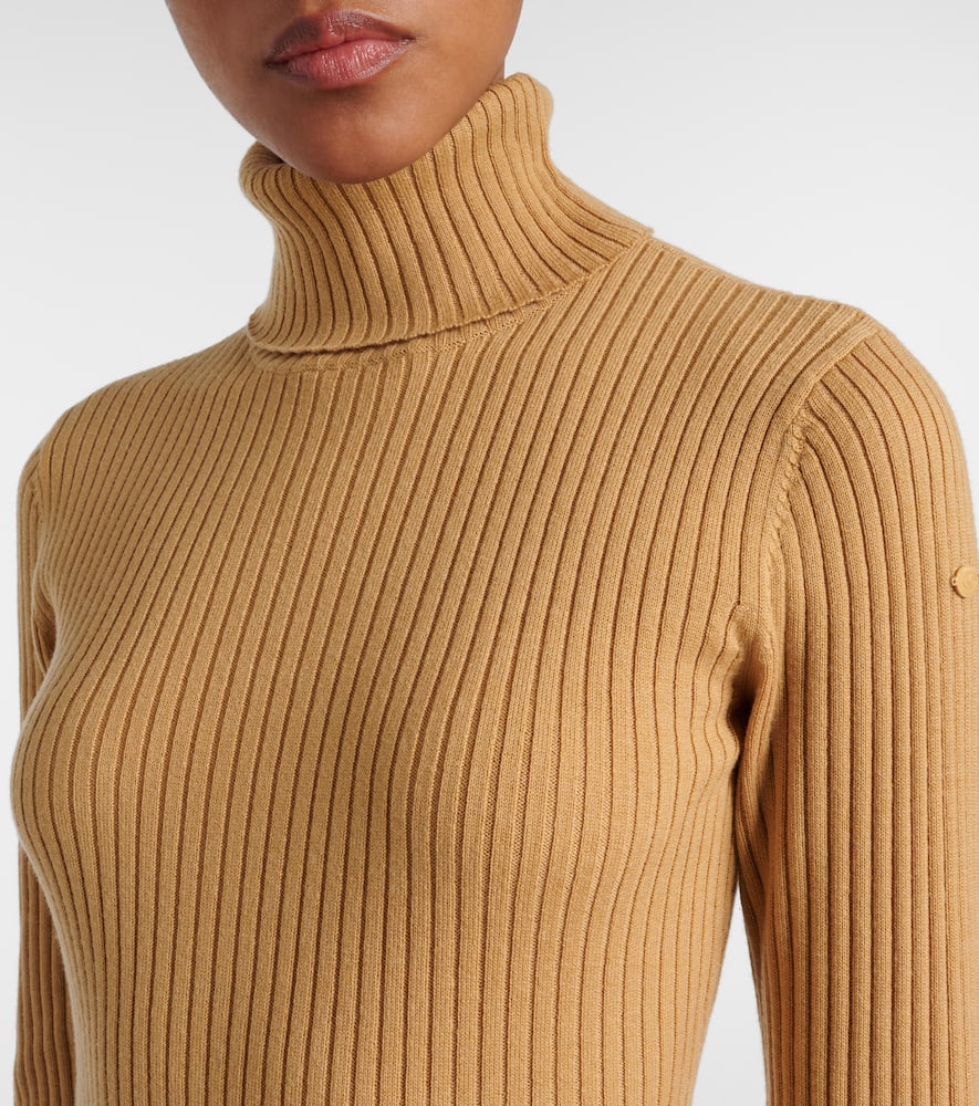 Goldbergh Mireille Ribbed-knit Maxi Dress In Brown