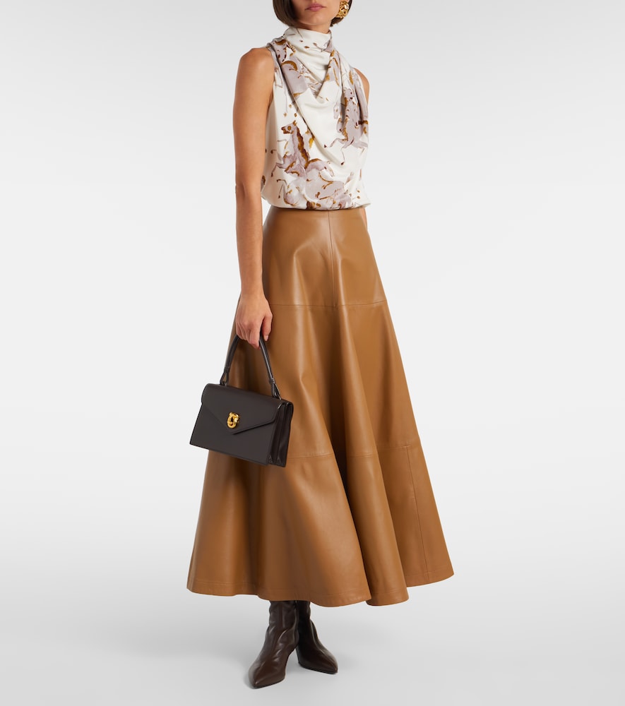 Altuzarra Sleary draped silk top
