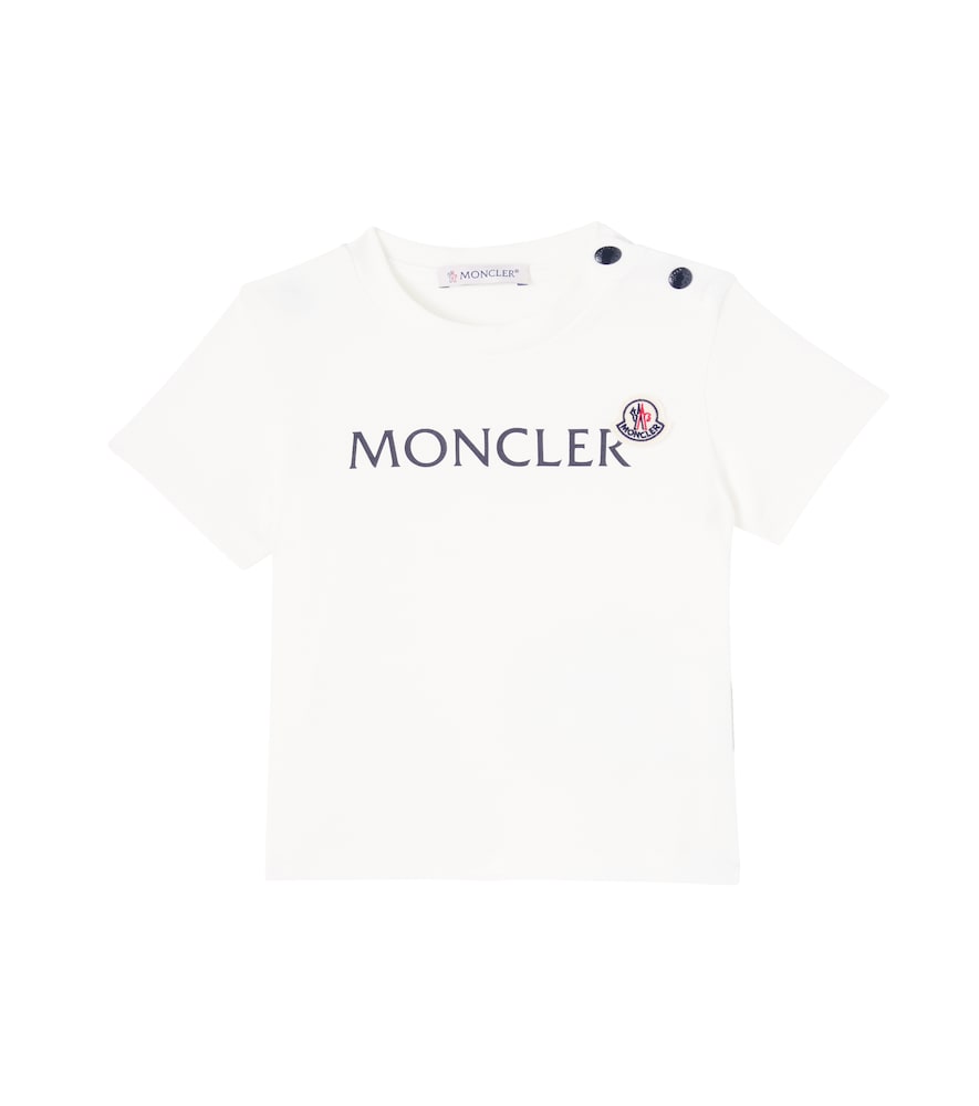 Moncler Enfant Baby logo cotton jersey T-shirt