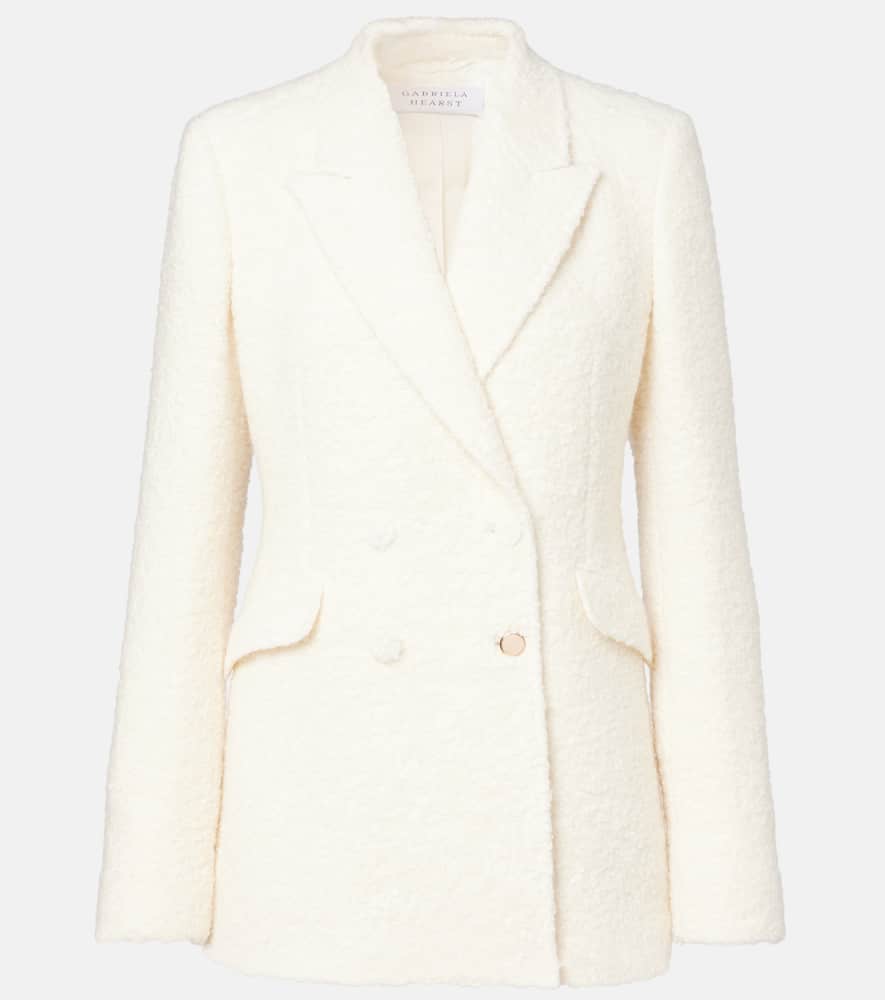 Gabriela Hearst Stephanie Cashmere And Wool-blend Blazer In White