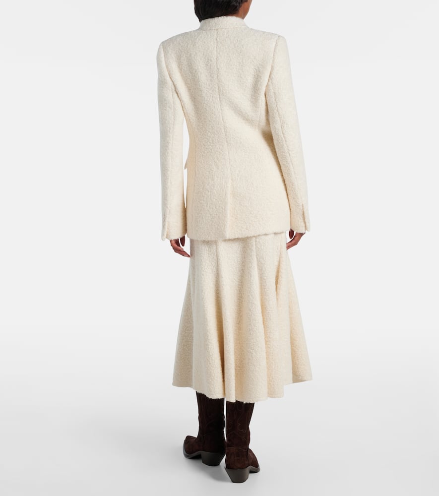 Gabriela Hearst Stephanie Cashmere And Wool-blend Blazer In White