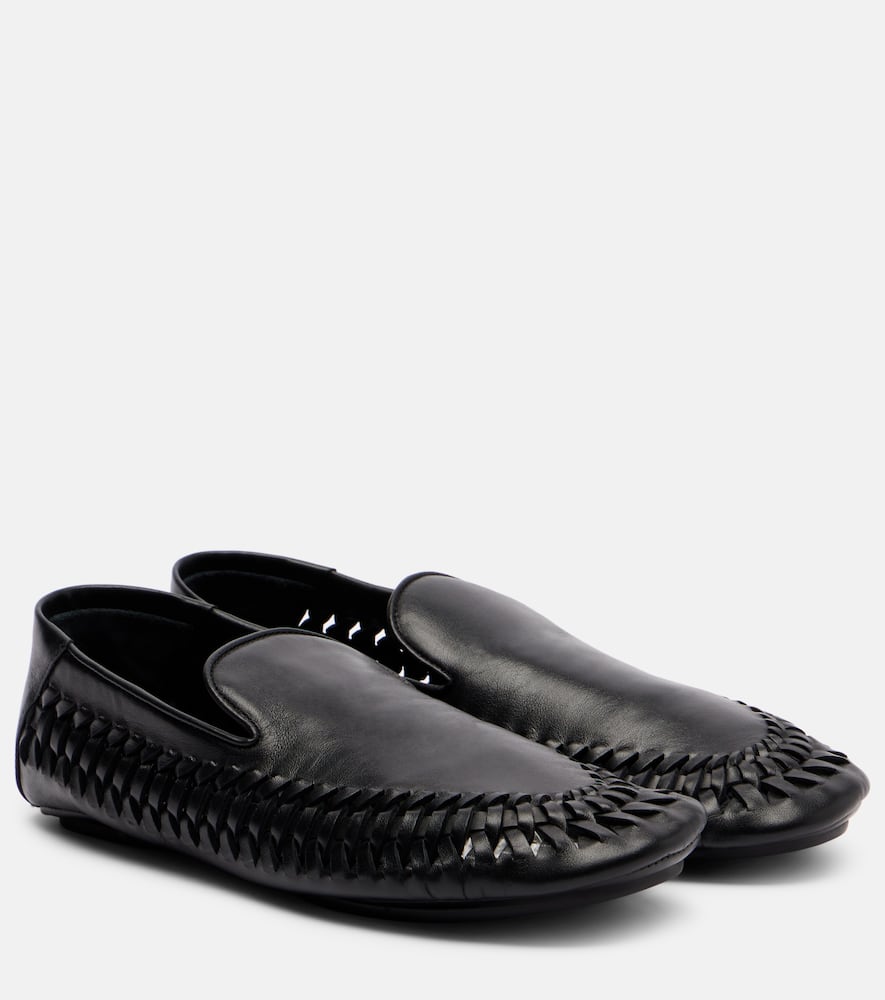 Whip leather loafers