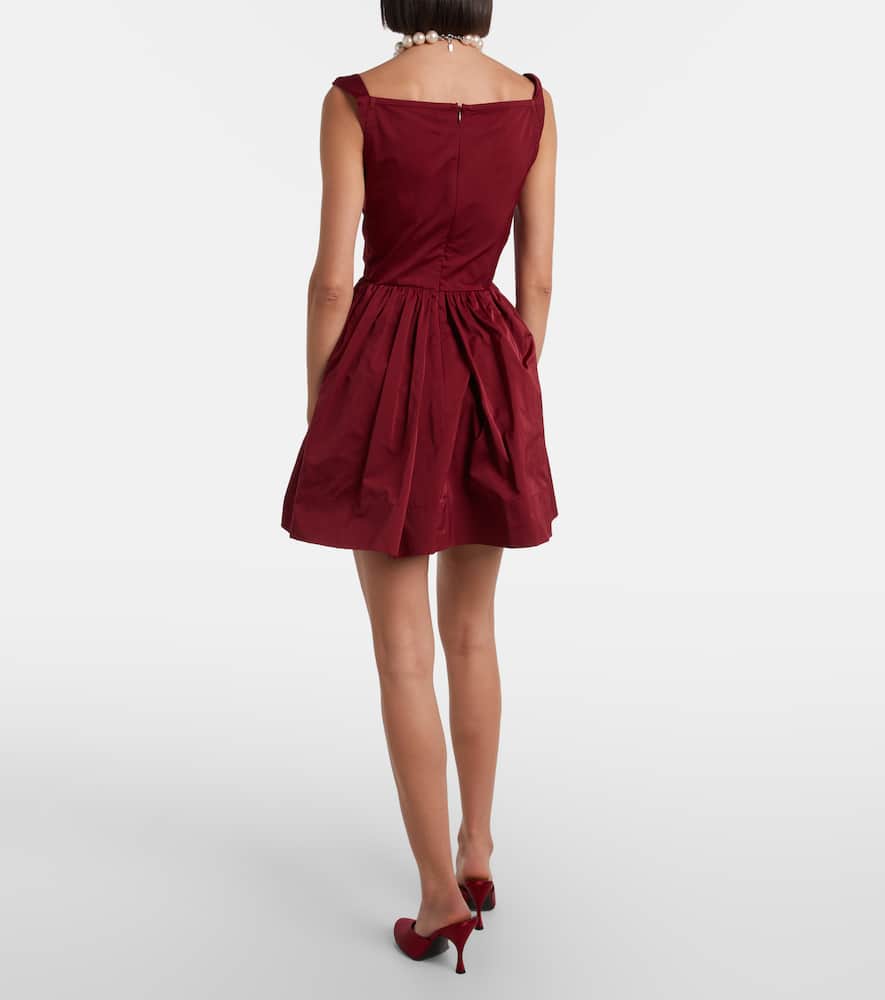 Vivienne Westwood Mini Sunday Draped Corset Dress In Brown