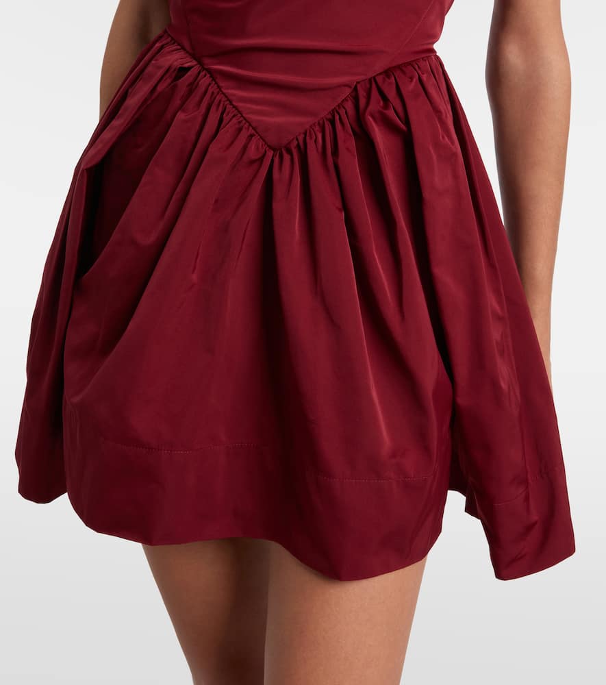 Vivienne Westwood Mini Sunday Draped Corset Dress In Brown