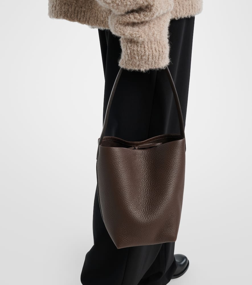 The Row N/s Park Small Leather Tote Bag In Brown