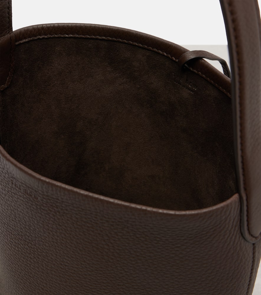 The Row N/s Park Small Leather Tote Bag In Brown