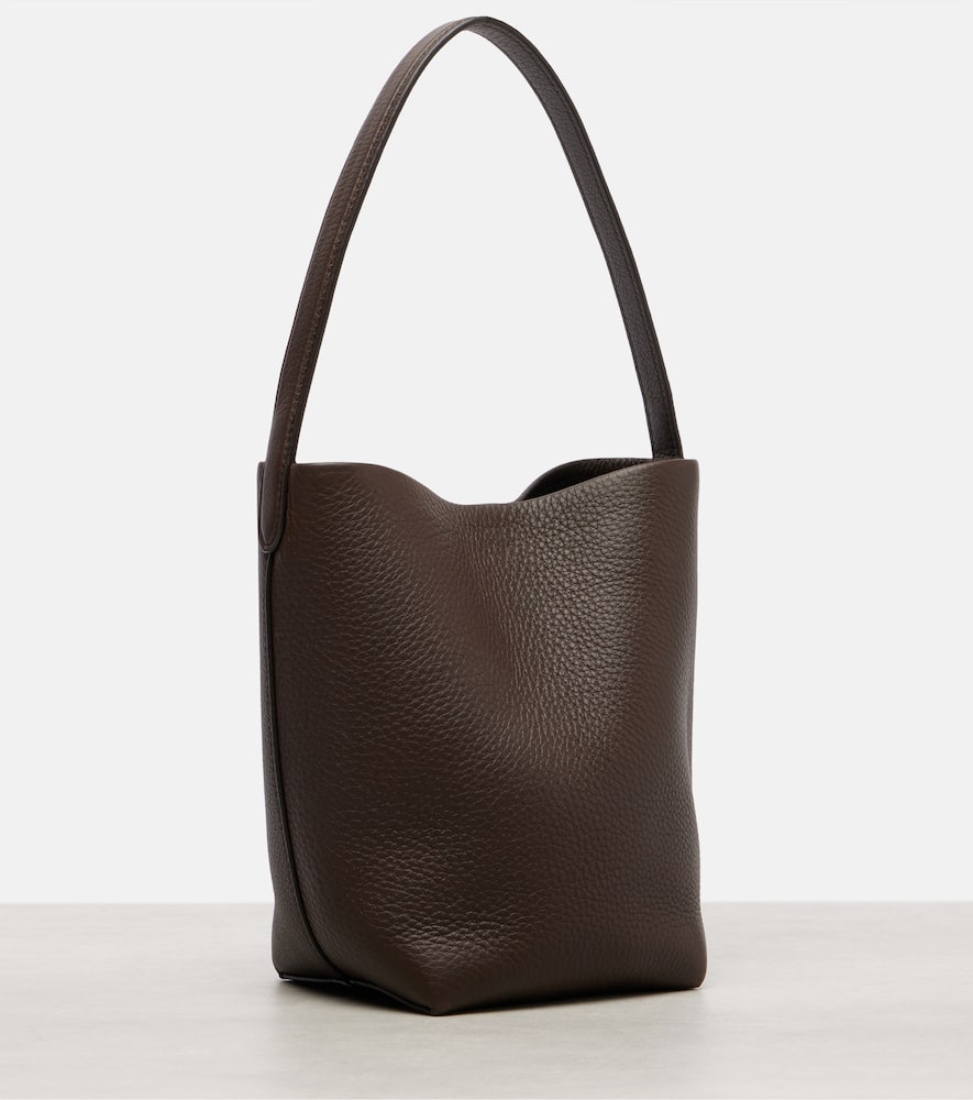The Row N/s Park Small Leather Tote Bag In Brown
