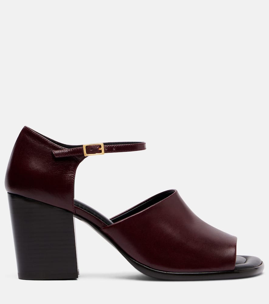 Lemaire 80mm Square-toe Block-heel Sandals In Multi