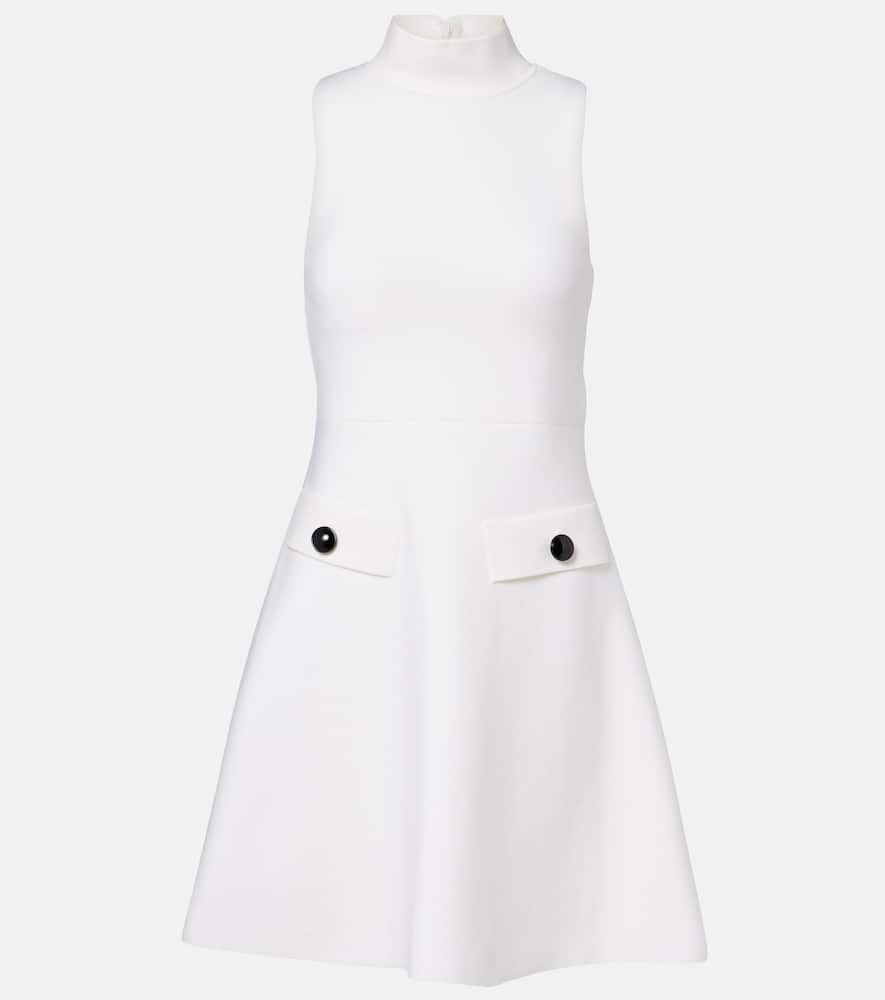 Dorothee Schumacher Sharp Ambition Wool-blend Minidress In White