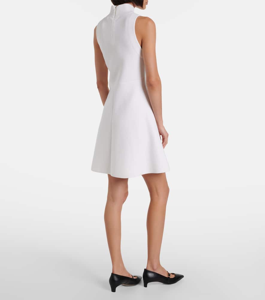 Dorothee Schumacher Sharp Ambition Wool-blend Minidress In White