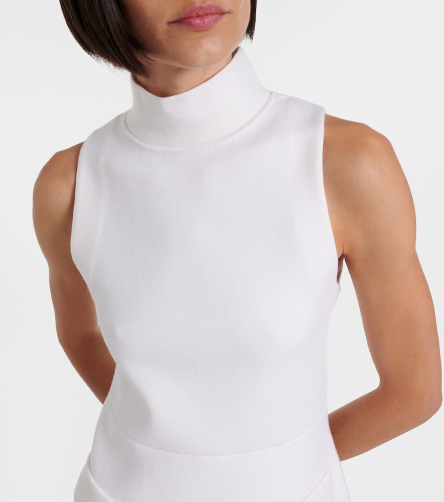 Dorothee Schumacher Sharp Ambition Wool-blend Minidress In White
