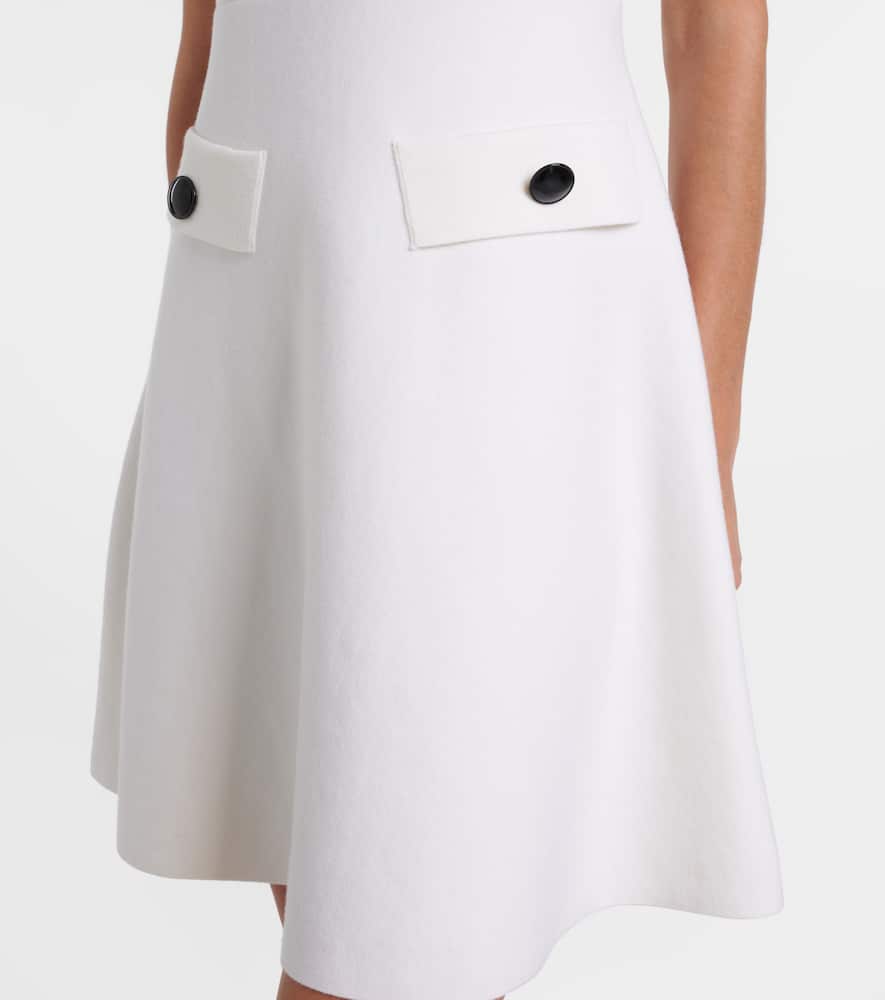 Dorothee Schumacher Sharp Ambition Wool-blend Minidress In White