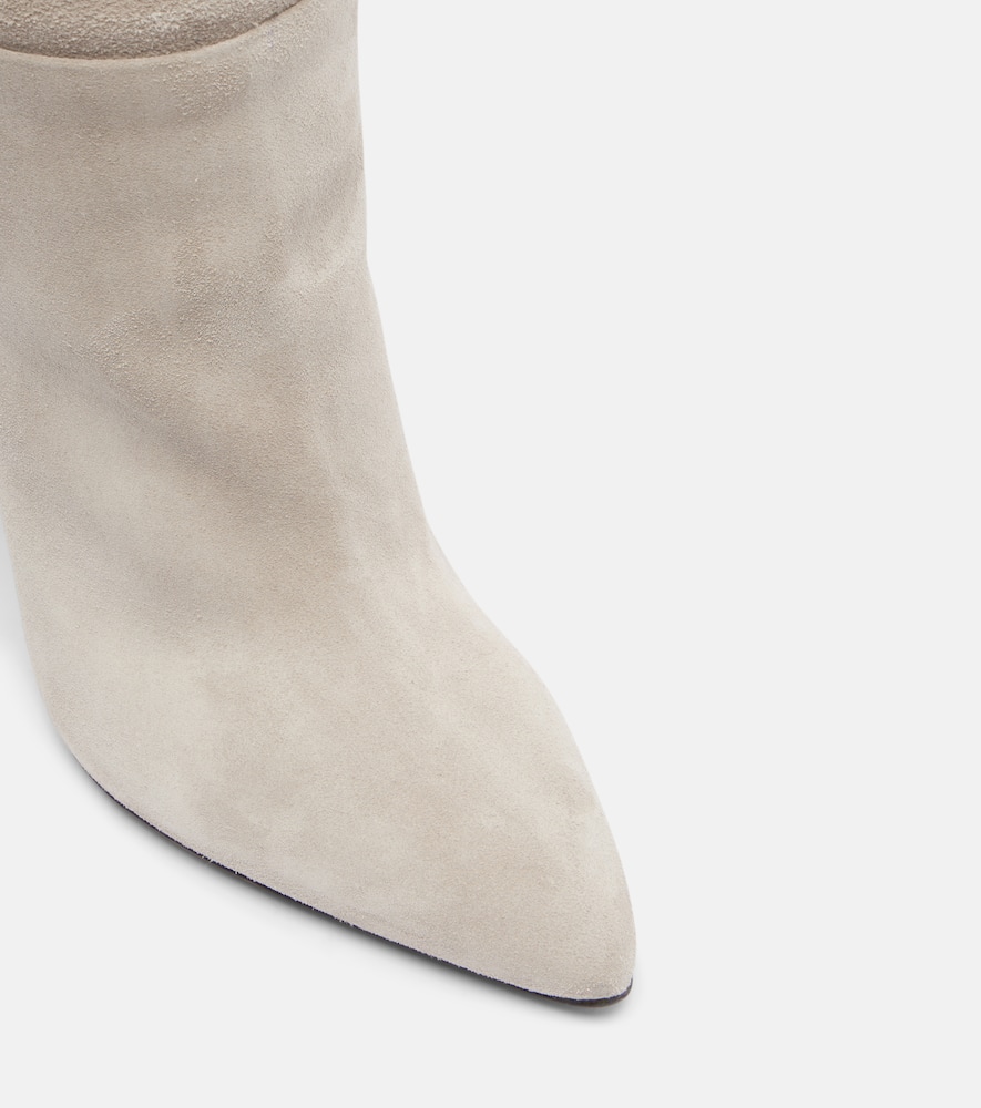 Paris Texas Elsa 100 Suede Over-the-knee Boots In Neutral