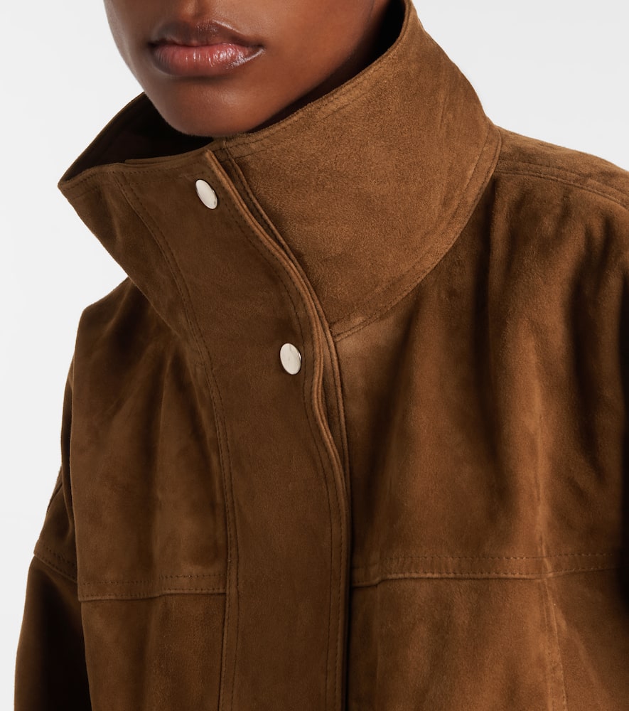 Rohe Suede Bomber Jacket In Brown