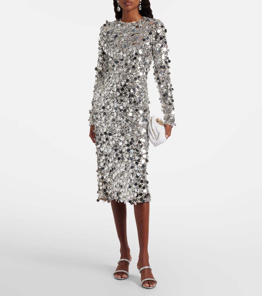  Dolce&gabbana Dolce&gabbana Midikleid Mit Pailletten 