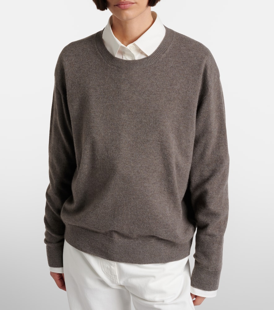The Row Misael Cashmere Sweater In Gray