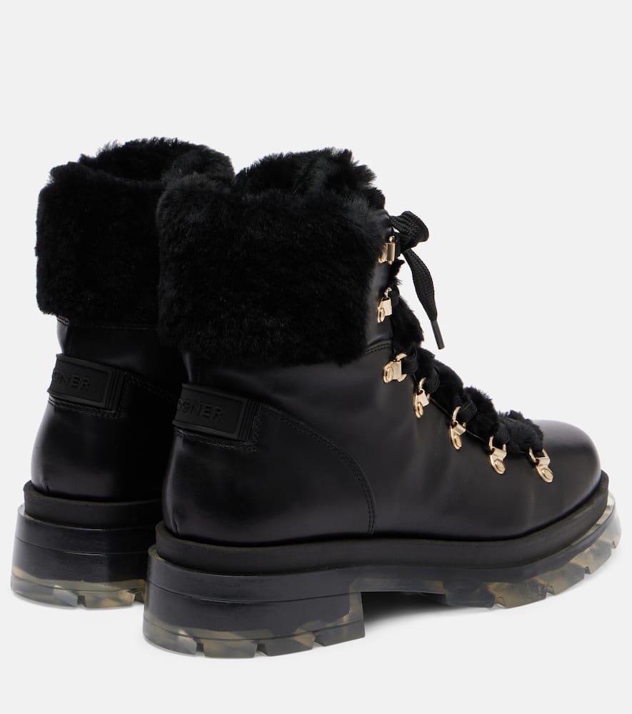 Bogner Swansea Shearling-lined Leather Ankle Boots In Black