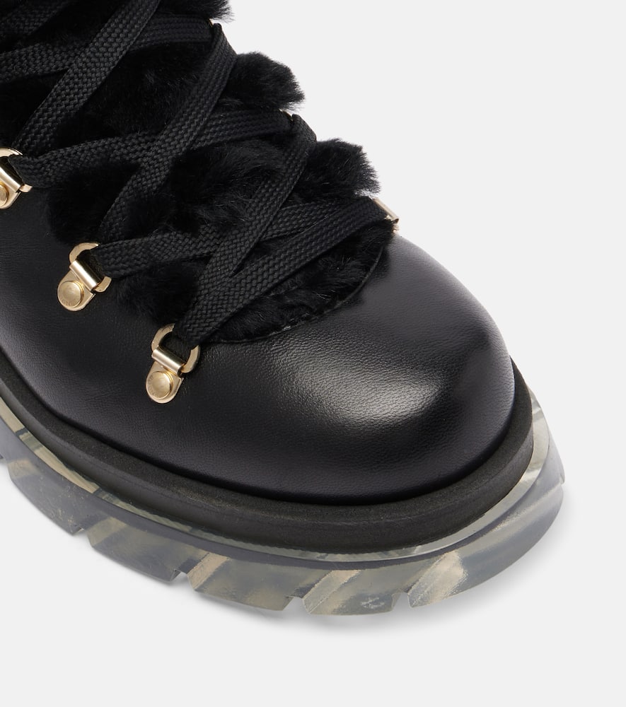 Bogner Swansea Shearling-lined Leather Ankle Boots In Black
