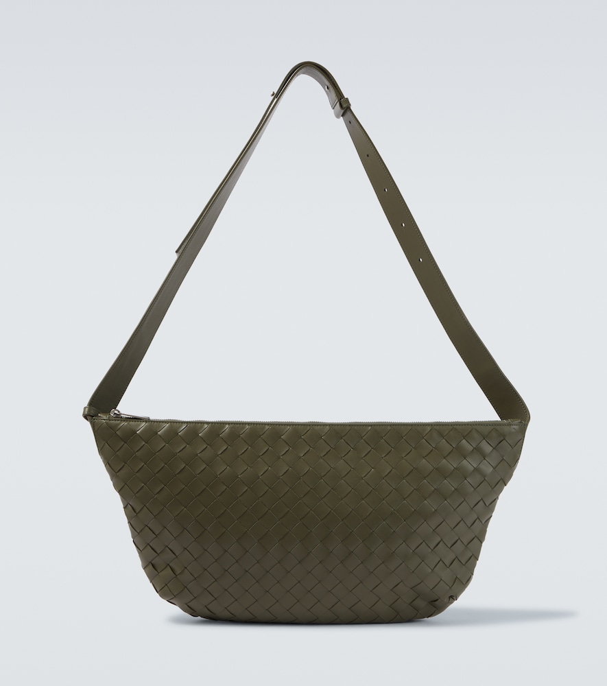 Bottega Veneta Men's Green Intrecciato Leather Shoulder Bag - Mytheresa