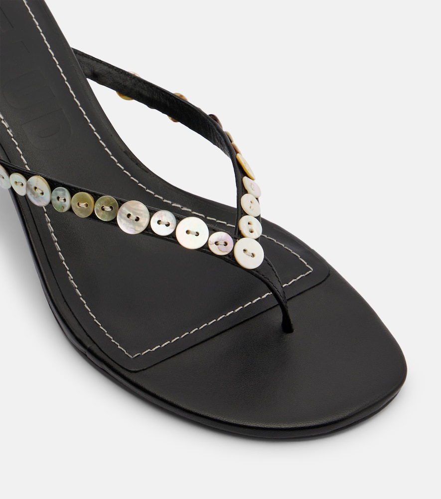 Freja Leather Thong Sandals