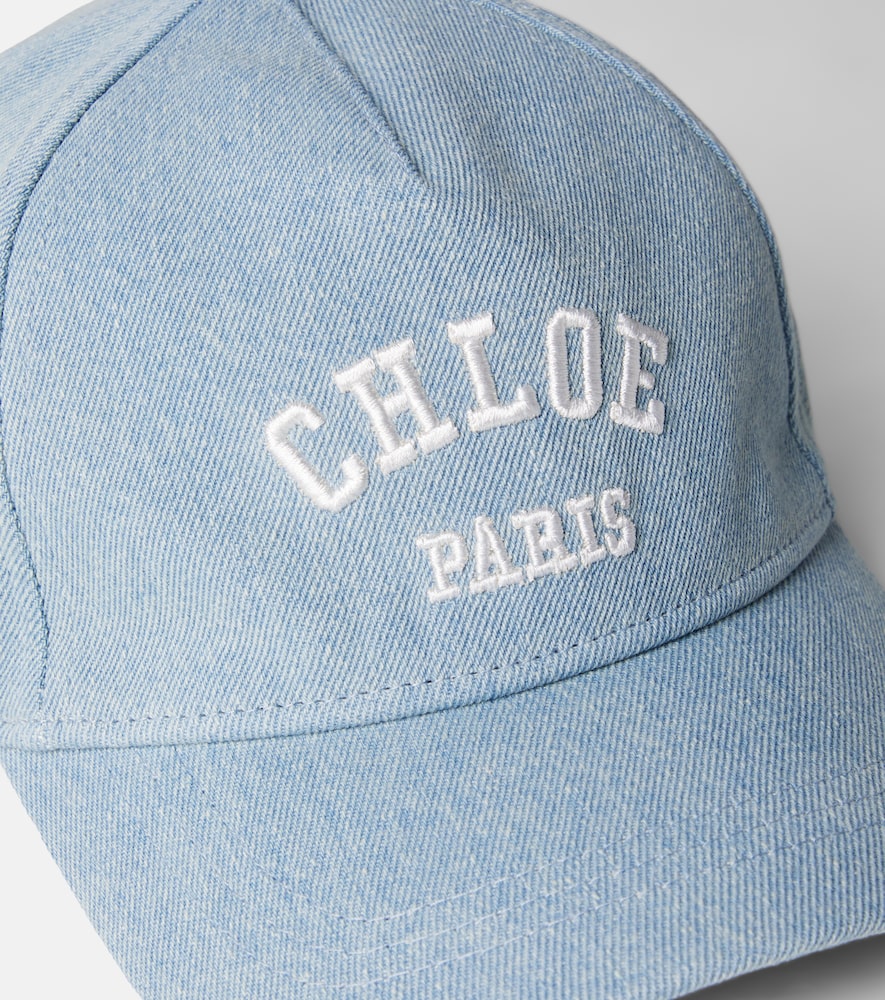  Chloe Kids Chloe Kids Logo Denim Baseball Cap 