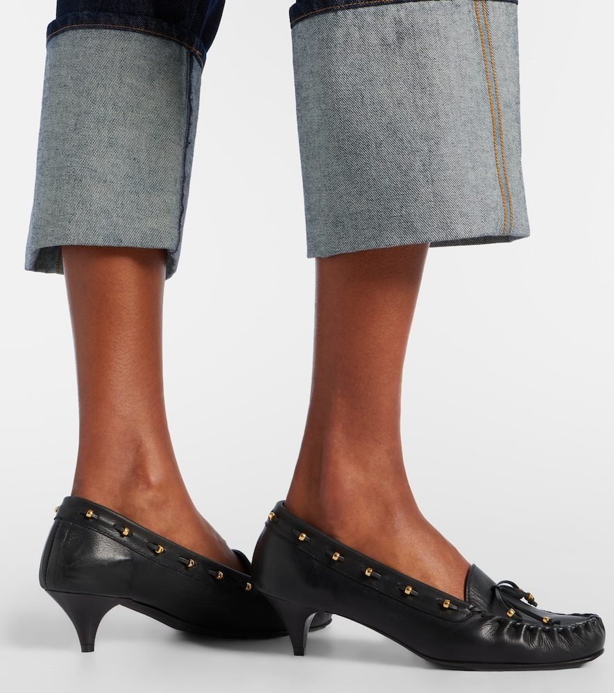  Khaite Khaite Milly 45 Leather Pumps 