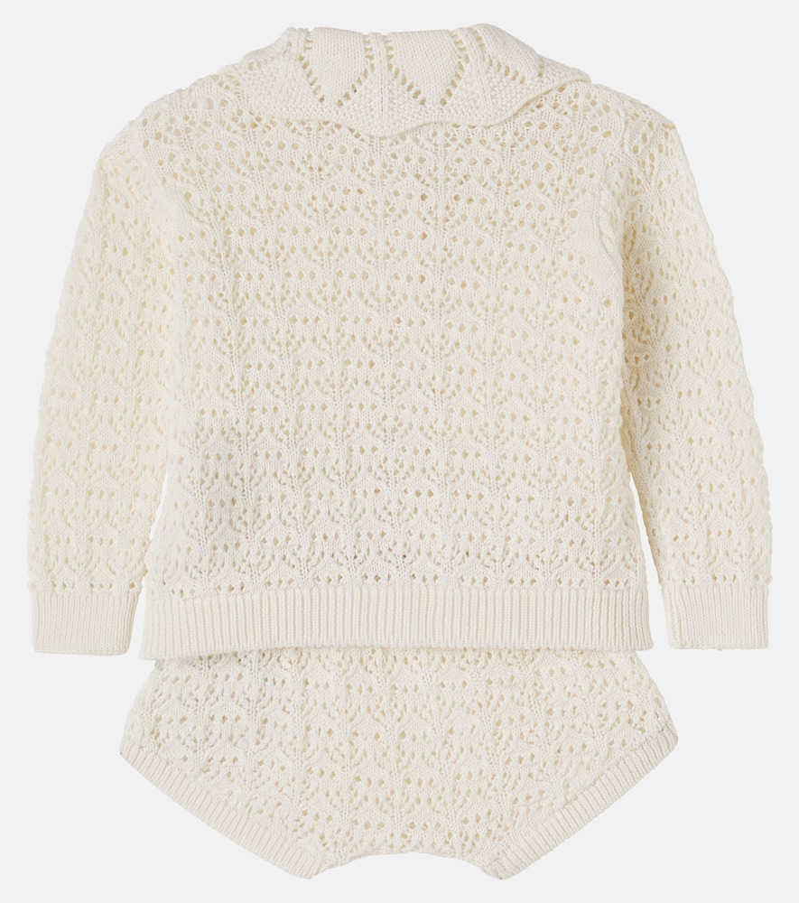  The New Society The New Society Baby Set Rompi Aus Cardigan Und Höschen 