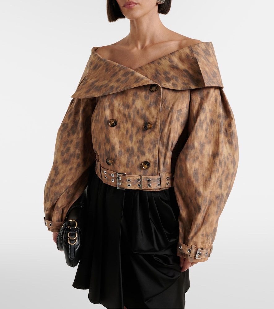  Ganni Ganni Printed Cotton-blend Jacket 