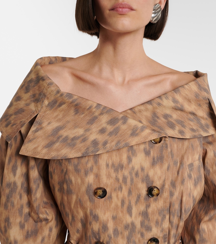  Ganni Ganni Printed Cotton-blend Jacket 