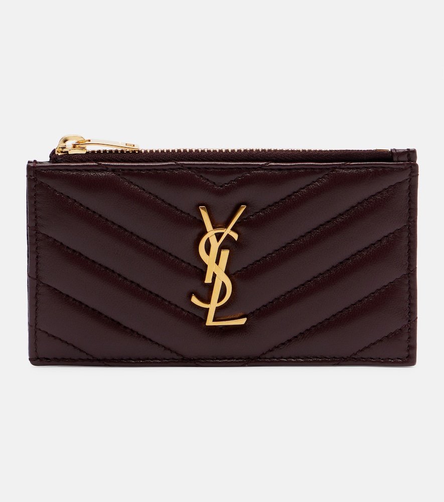Saint Laurent Cassandre leather card holder