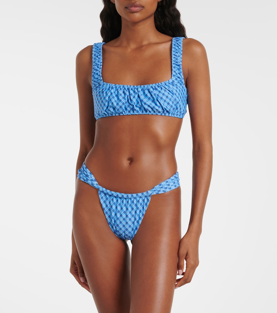  Montce Montce Zoe Plaid Bikini Top 