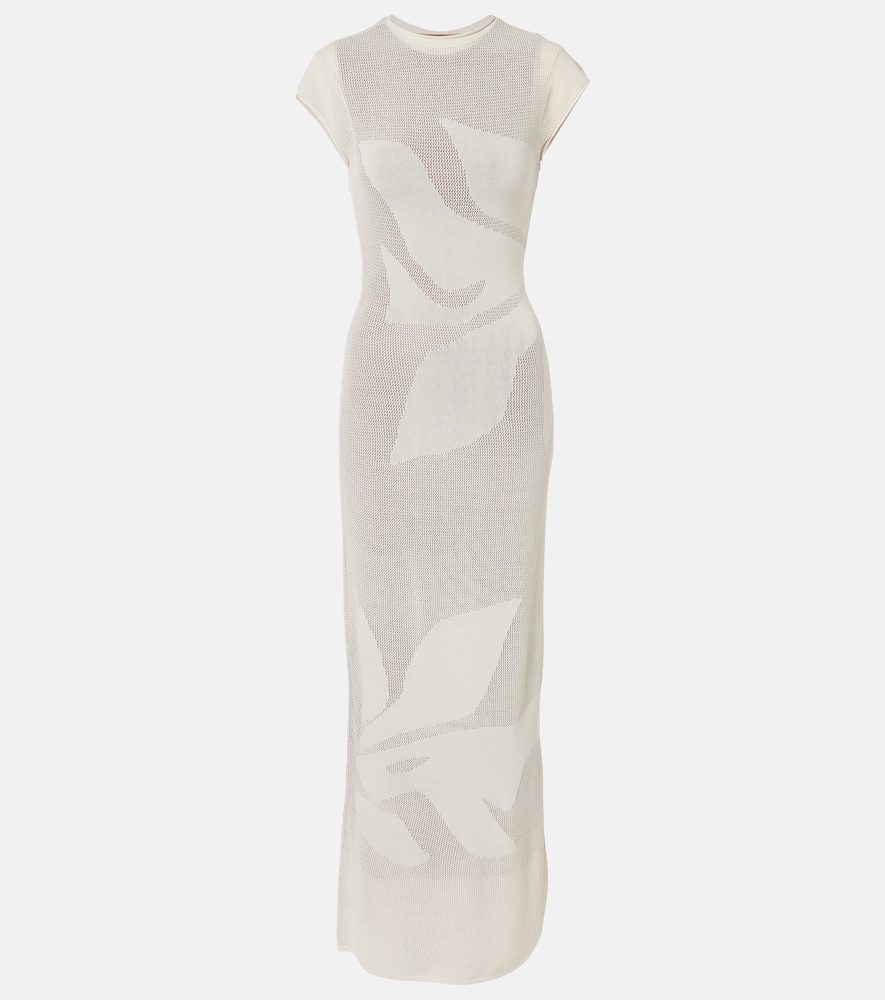 SIR Solange knitted semi-sheer maxi dress