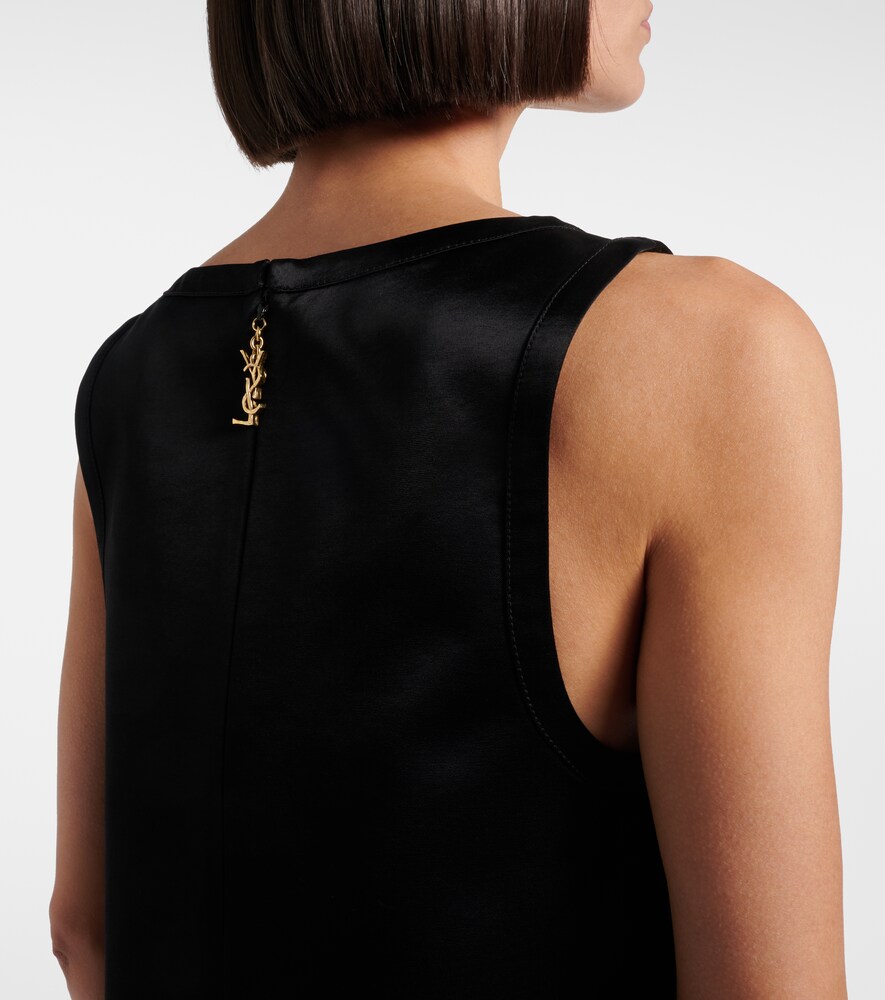  Saint Laurent Saint Laurent Satin Minidress 