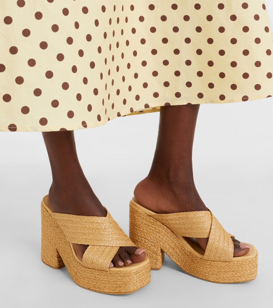Souliers Martinez Garda raffia sandals