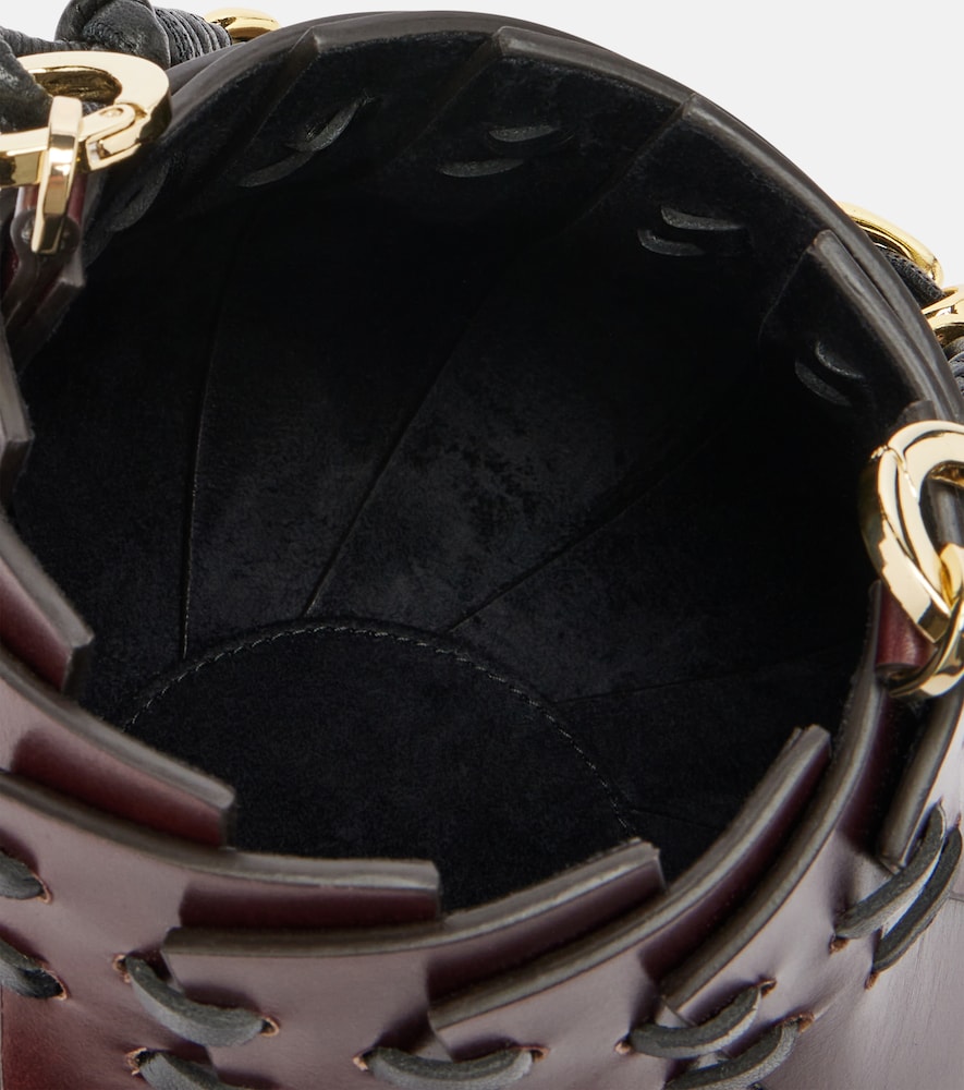 Burundi Mini Leather Bucket Bag