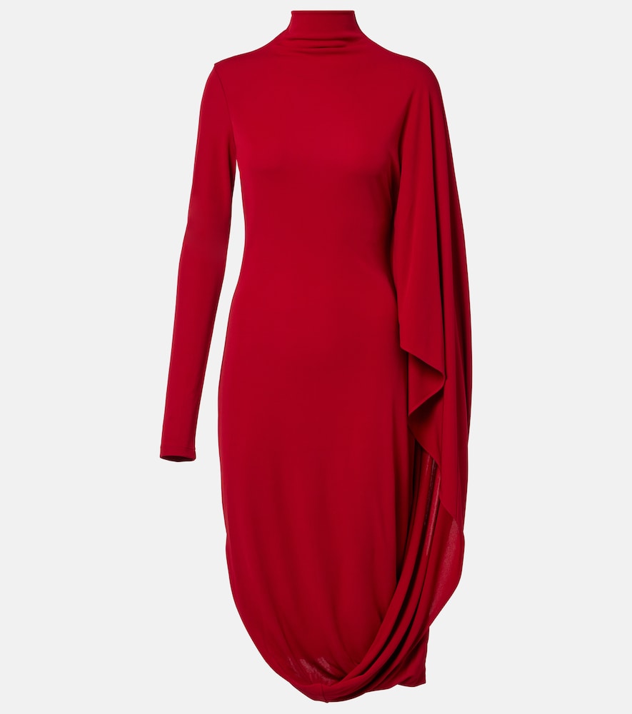 Stella McCartney Caped crêpe jersey minidress