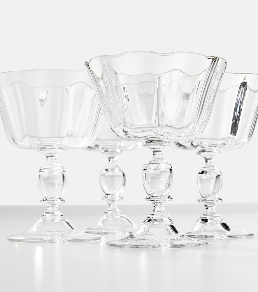  Akua Objects Akua Objects Alban Set Of 4 Champagne Coupes 