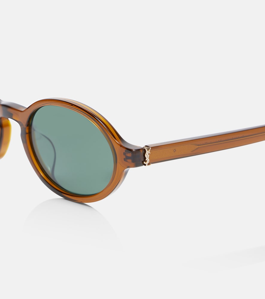  Saint Laurent Saint Laurent Monogram Oval Sunglasses 