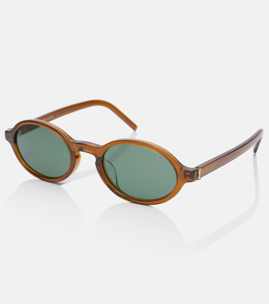  Saint Laurent Saint Laurent Monogram Oval Sunglasses 