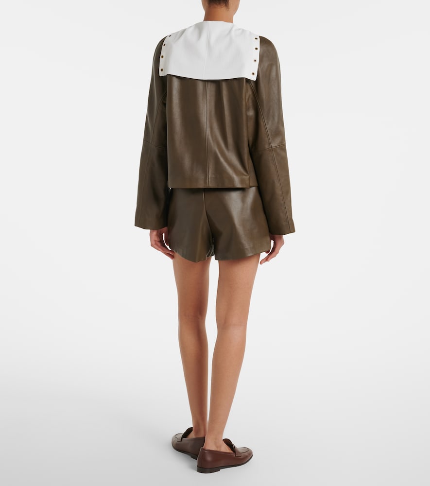  Max Mara Max Mara Leather Shorts 