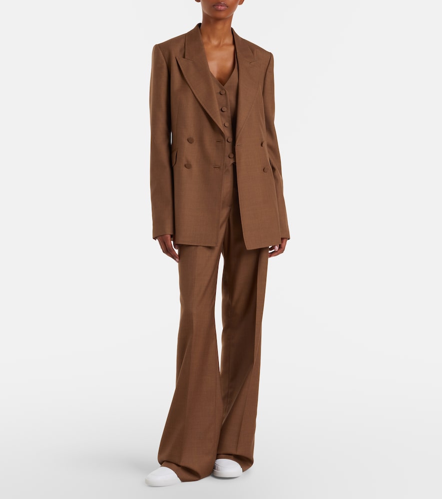 Gabriela Hearst Vesta wool and silk flared pants